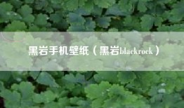 黑岩手机壁纸（黑岩blackrock）